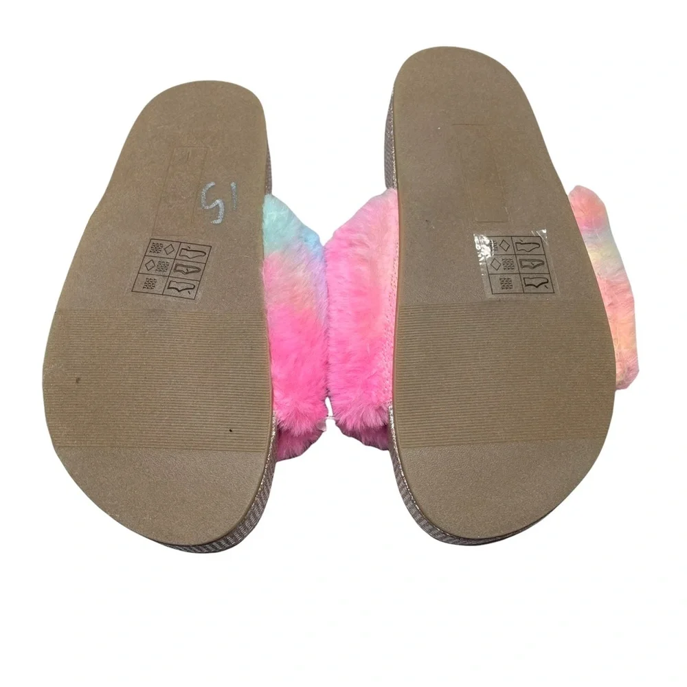 Tahari cuerie multi color slipper size 1